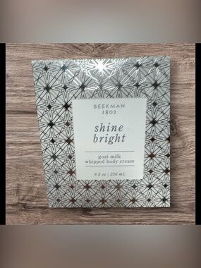 Beekman 1802 Pure Goat Milk Whipped Body Cream Shine Bright Holiday 8 oz